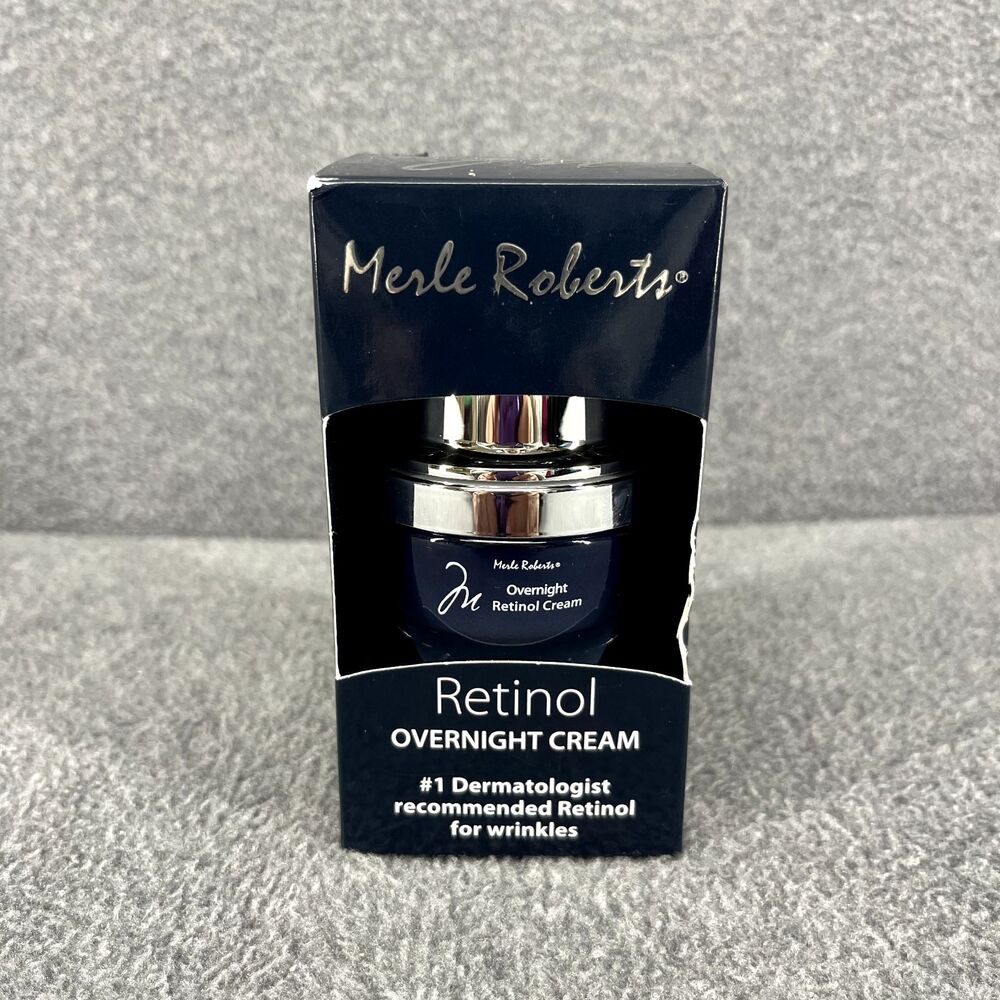 MERLE ROBERTS Retinol Overnight Cream for‎ Wrinkles Fine Lines 1 oz New
